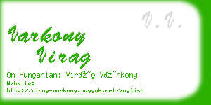 varkony virag business card